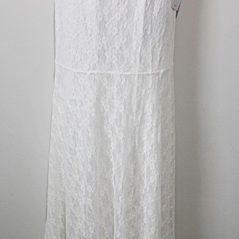 Lulus A Vow to Love White Lace Bustier Trumpet Maxi Dress - Picture 6 of 10